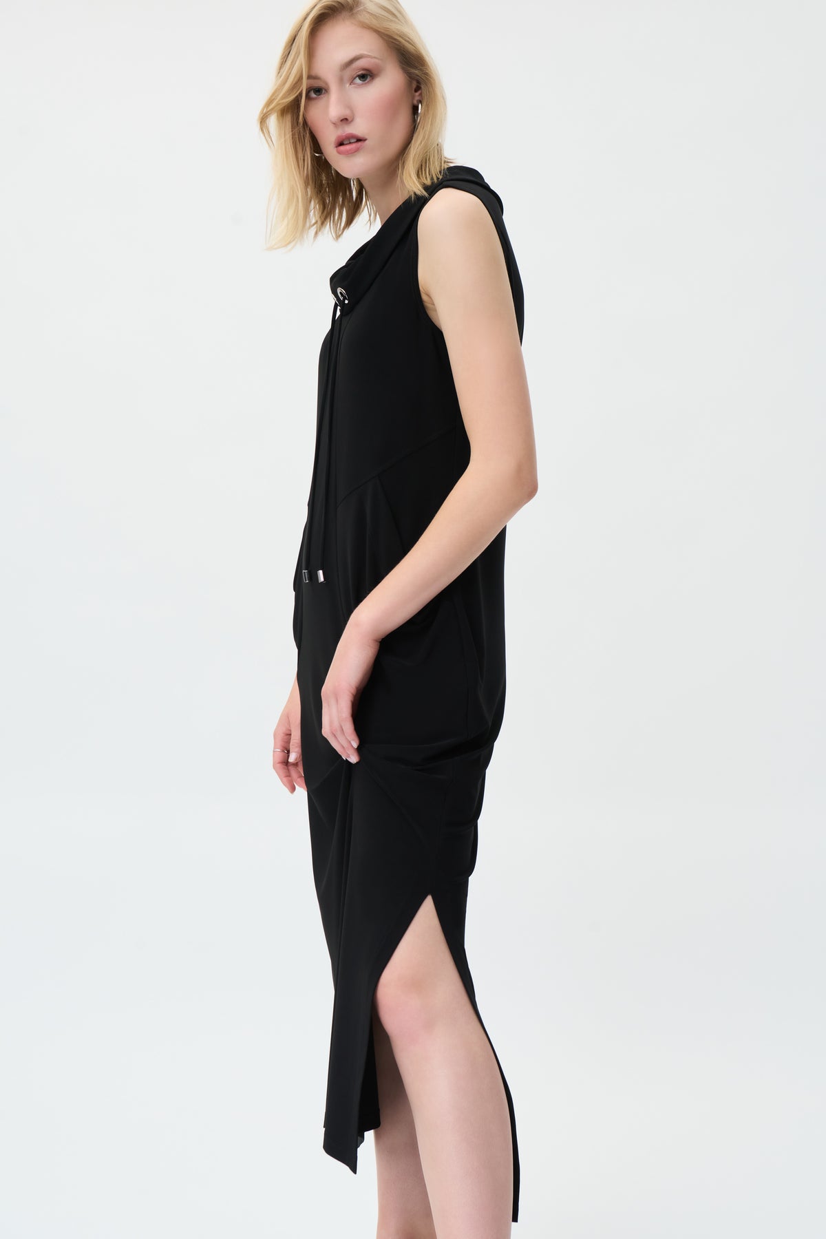 Solid Silky Knit Trapeze Dress Solid Silky Knit Trapeze Dress