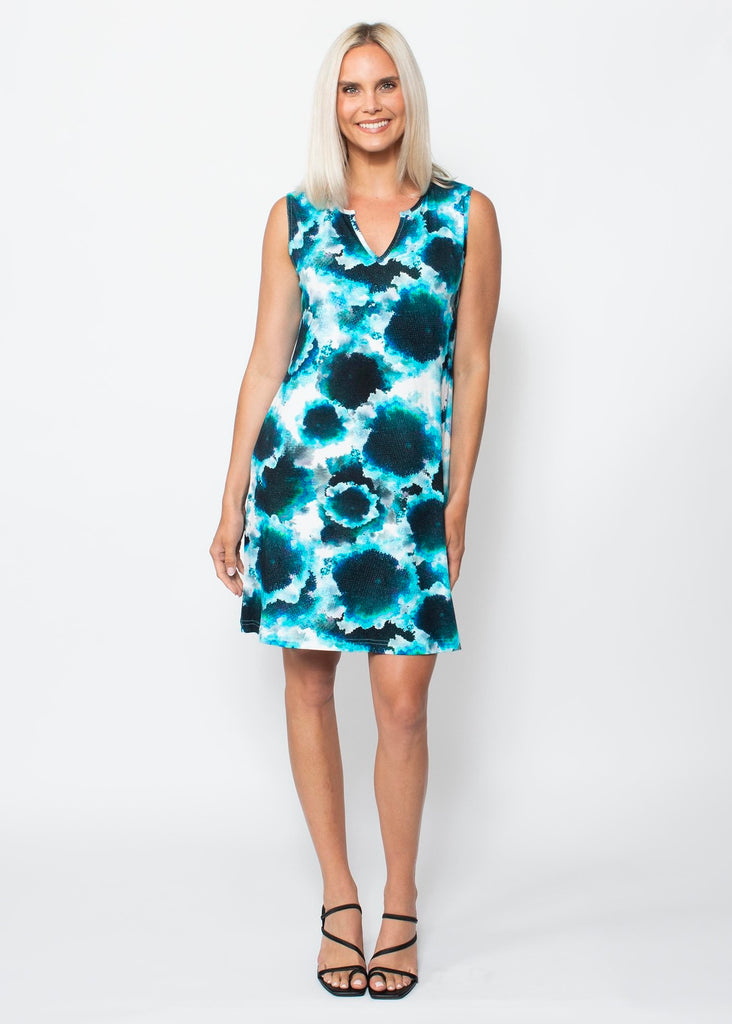 Viscose Sleeveless A-line Dress | Popi's Place Viscose Sleeveless A-line Dress | Popi's Place