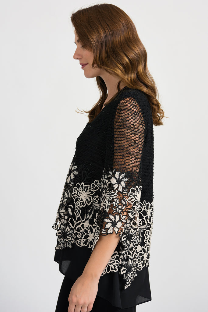Floral Embroidered V-Neck Tunic