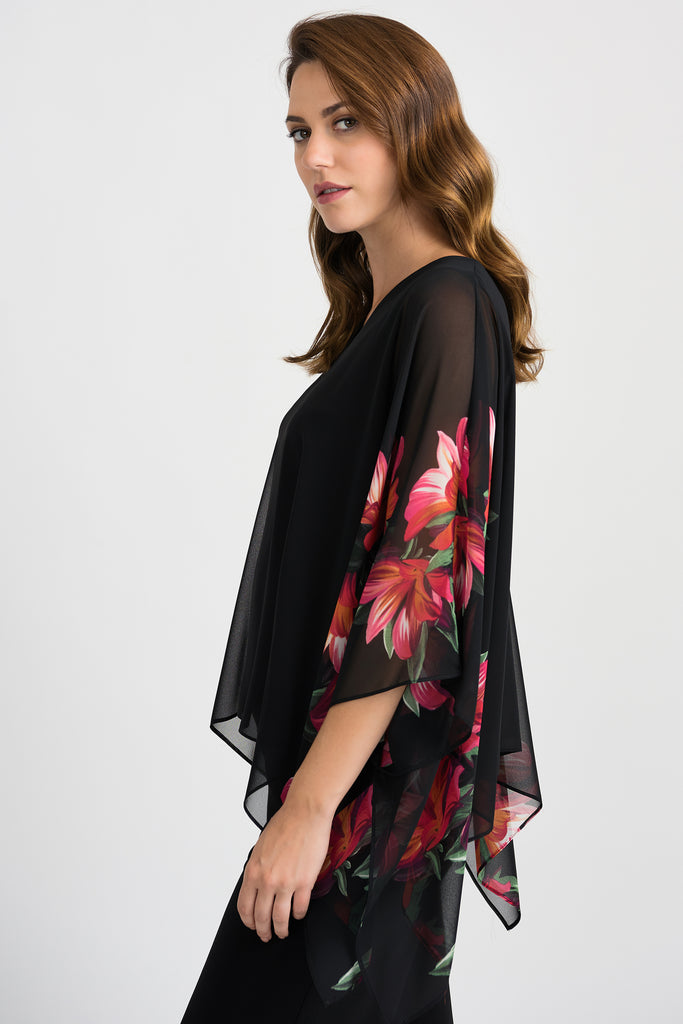 Georgette Floral Sleeve Tunic