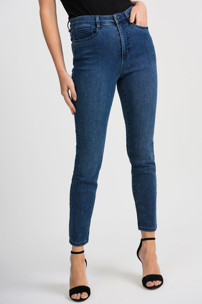High-Rise Jean with Sparkle Detail