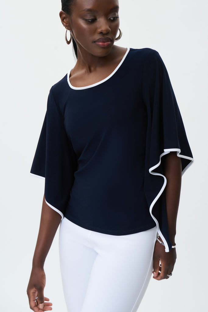 Three-Quarter Bell Sleeves Top