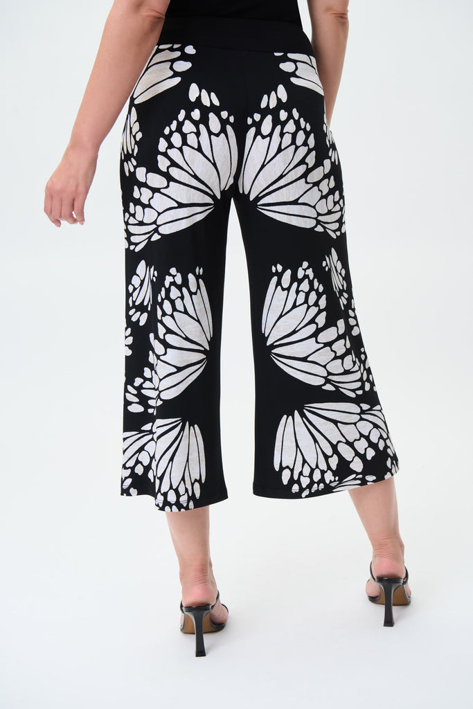 Butterfly Print Culotte Pants