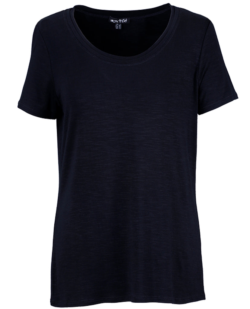 Scoop Neck Cap Sleeve T-Shirt