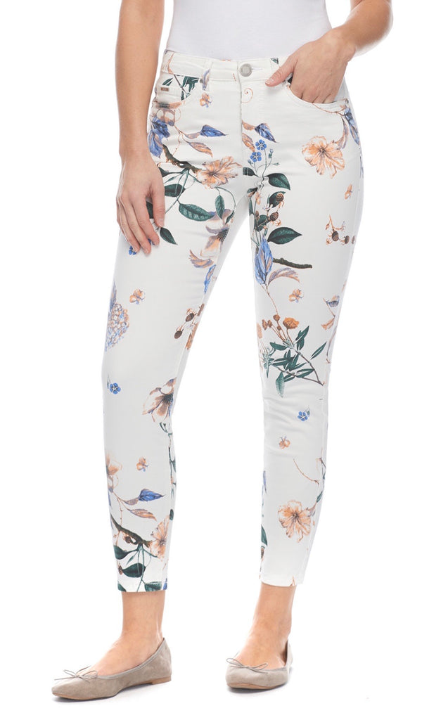 Floral Print Slim Leg