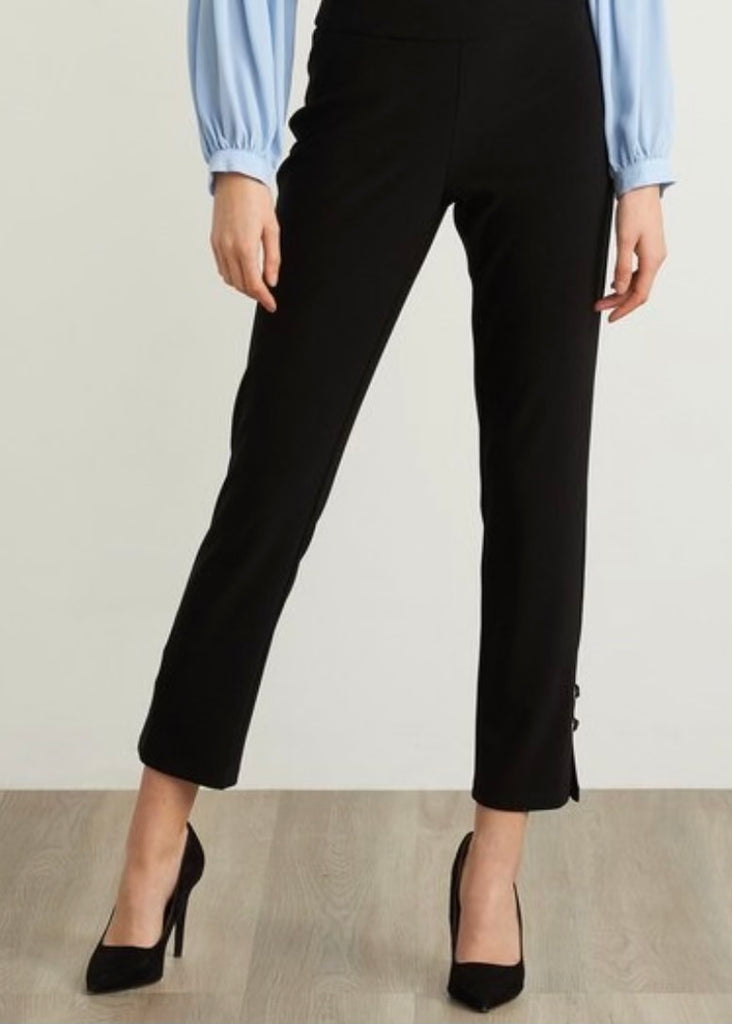 Grommet Detail High-Rise Ankle Pant