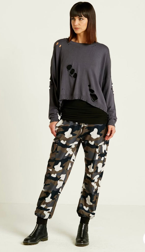 Silky Camo Cargo Pants