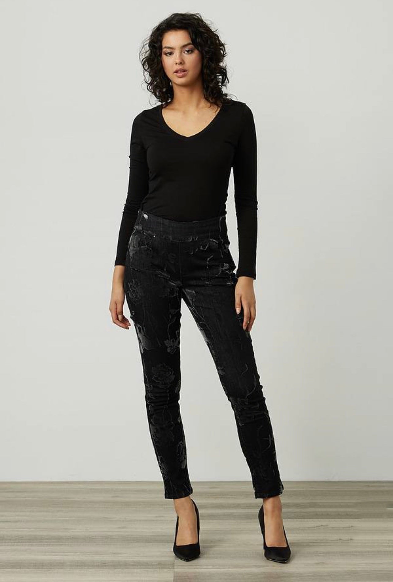36/37. Many ribbon denim pants (Off-white) – POPPY