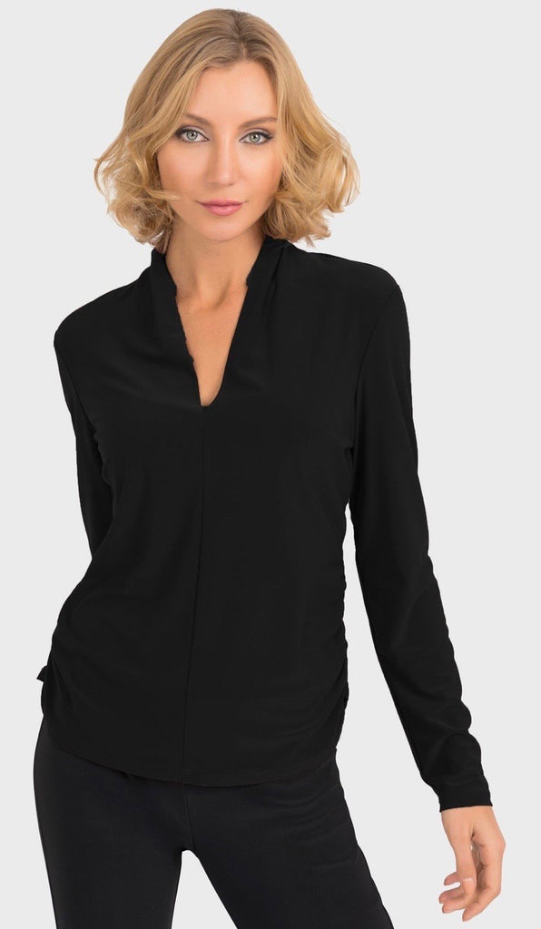 Slit Rouched L/S tunic
