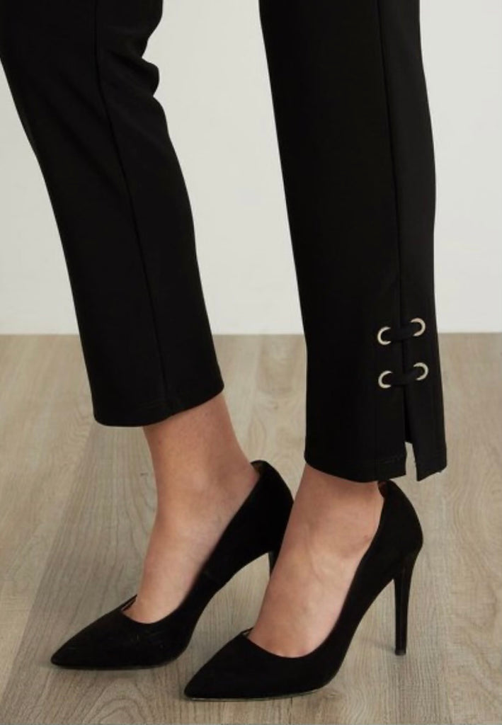 Grommet Detail High-Rise Ankle Pant