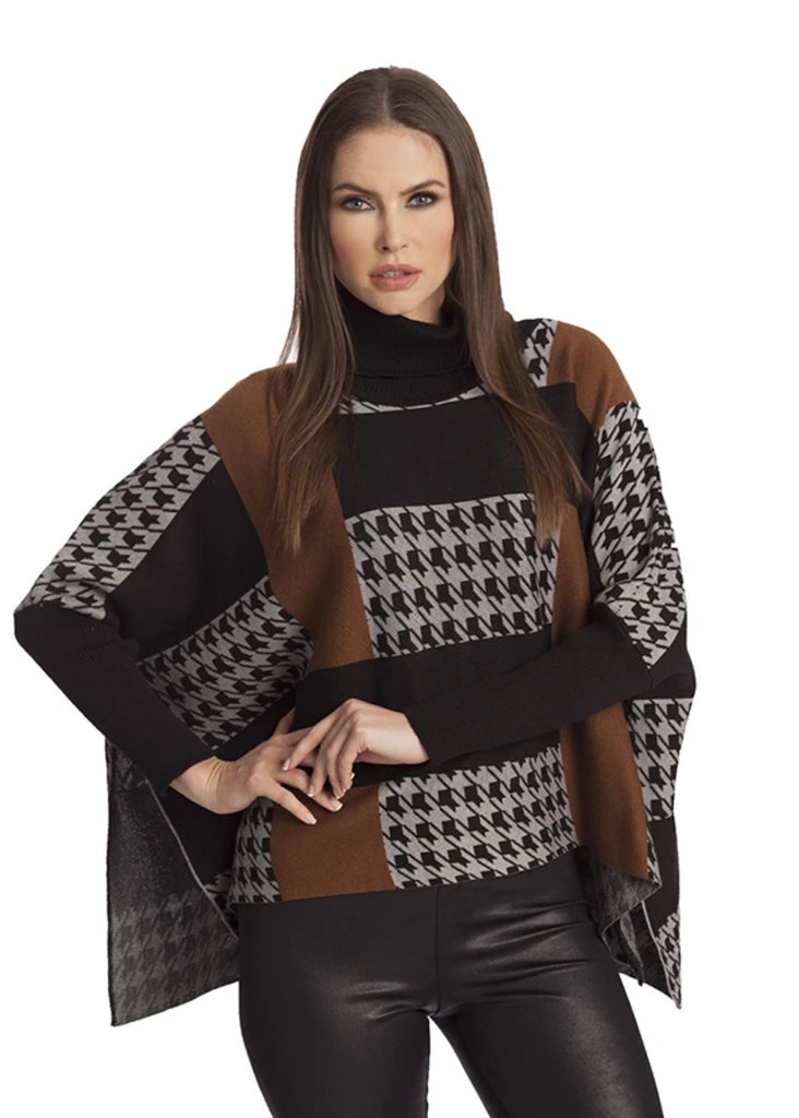 Houndstooth Oversized Sweater