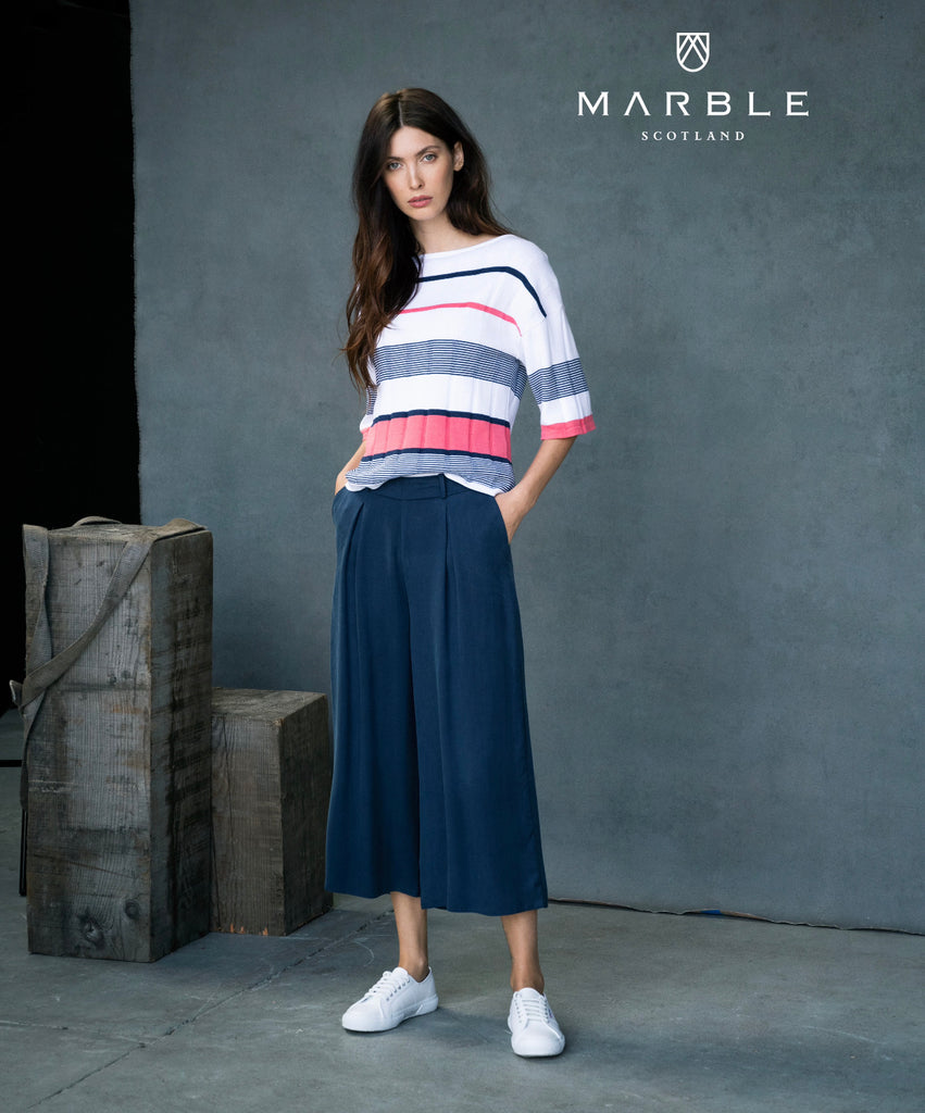 Nautical Multi-Stripe Relaxed Knit